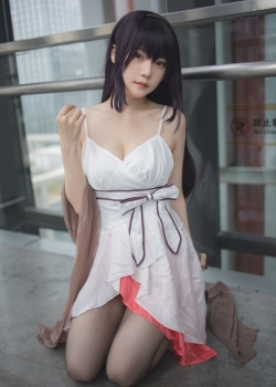 动漫展青春美女黑色丝袜长腿性感cos写真