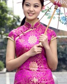 聚龙村古韵倩影中式青春美女群相会