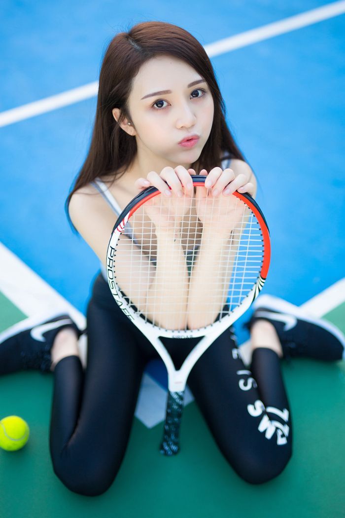 网球妹子嘟嘟小嘴脸蛋清秀身材完美(图14)