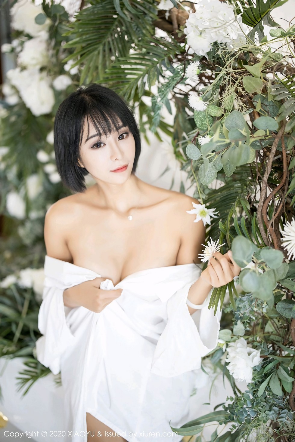 [XiaoYu画语界]Vol.292_嫩模蓝夏Akasha私房西装制服下黑色内衣配吊带黑丝诱惑写真64P