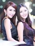 兰博基尼车展上的青春美女汽车青春美女
