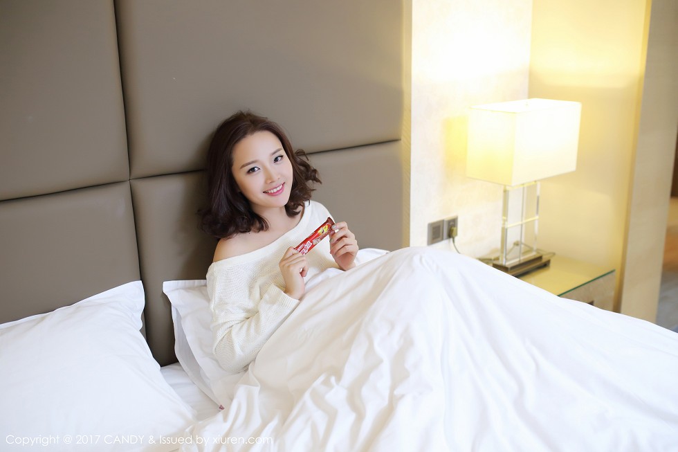 [Candy糖果画报]Vol.033_嫩模王诗琪黑色蕾丝内衣秀完美身材白嫩美乳诱惑写真45P