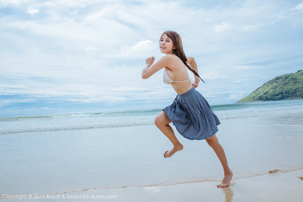 [BoLoli波萝社]Vol.077_嫩模夏美酱普吉岛旅拍海边学生制服湿身诱惑写真46P