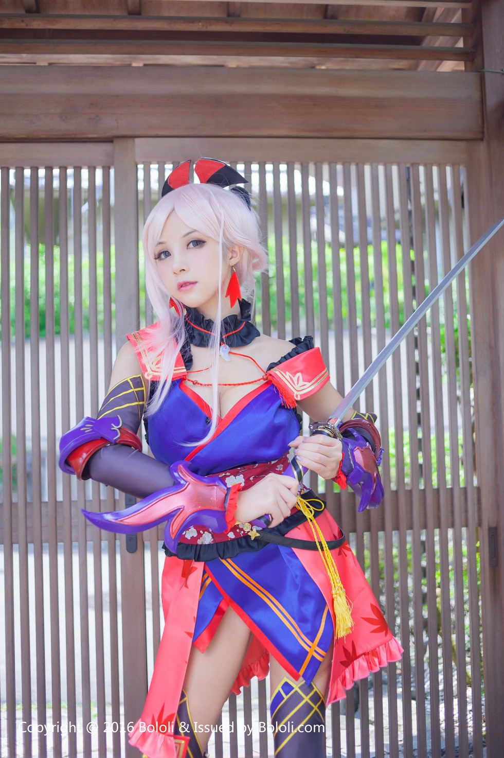 [BoLoli波萝社新刊]Vol.079_嫩模夏美酱日本名古屋众凑宫本武藏Cos性感写真30P