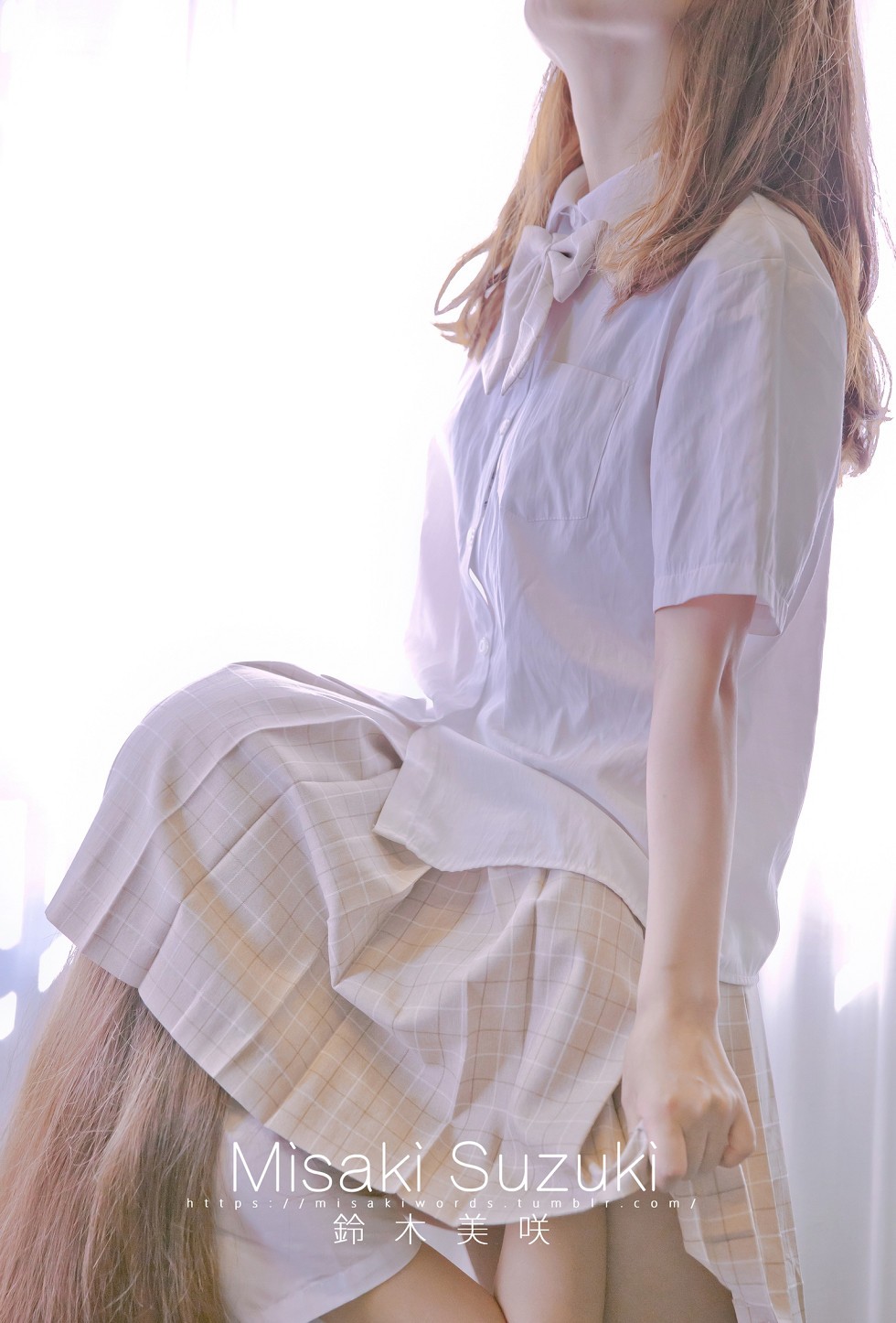 声优铃木美咲之前辈和我—纯爱绝对女同系列撩人诱惑写真66P
