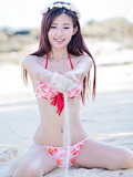 内衣青春美女户外清新写真图