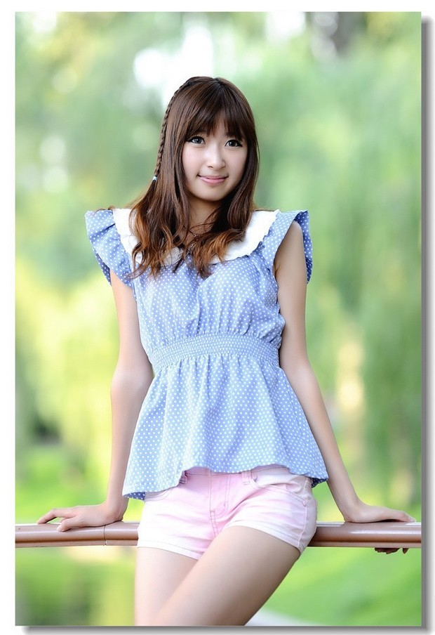 如山泉清澈的清纯美少女(图9)