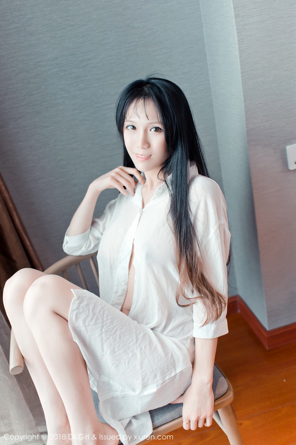 [DKGirl御女郎]Vol.070_嫩模李可可性感白衬衣+红色围巾真空秀傲人豪乳诱惑写真48P