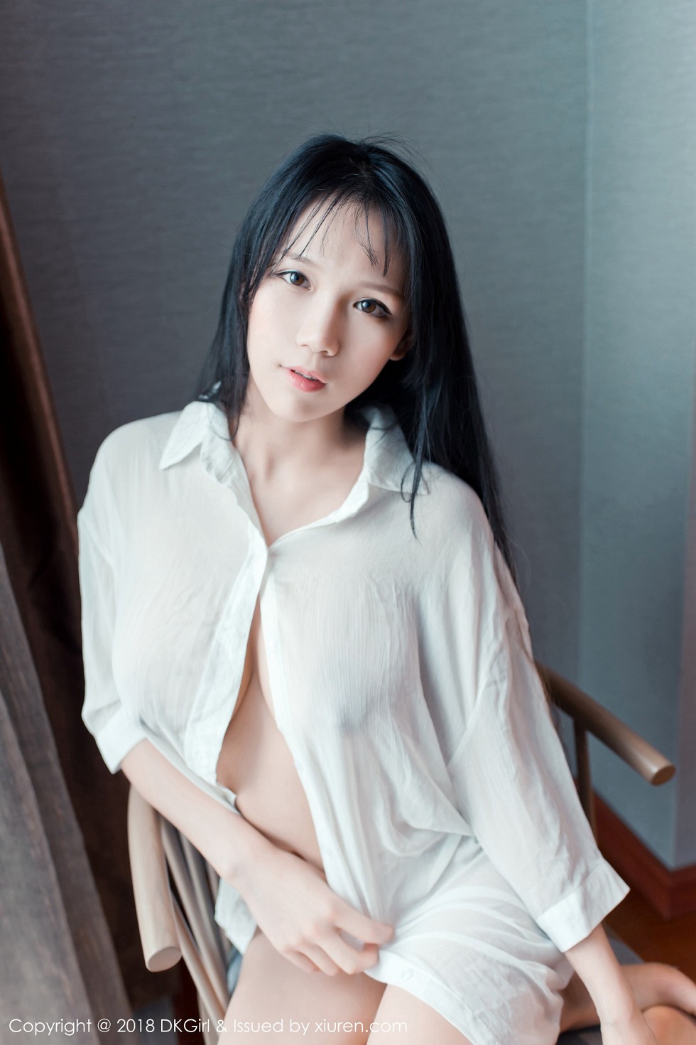 [DKGirl御女郎]Vol.070_嫩模李可可性感白衬衣+红色围巾真空秀傲人豪乳诱惑写真48P