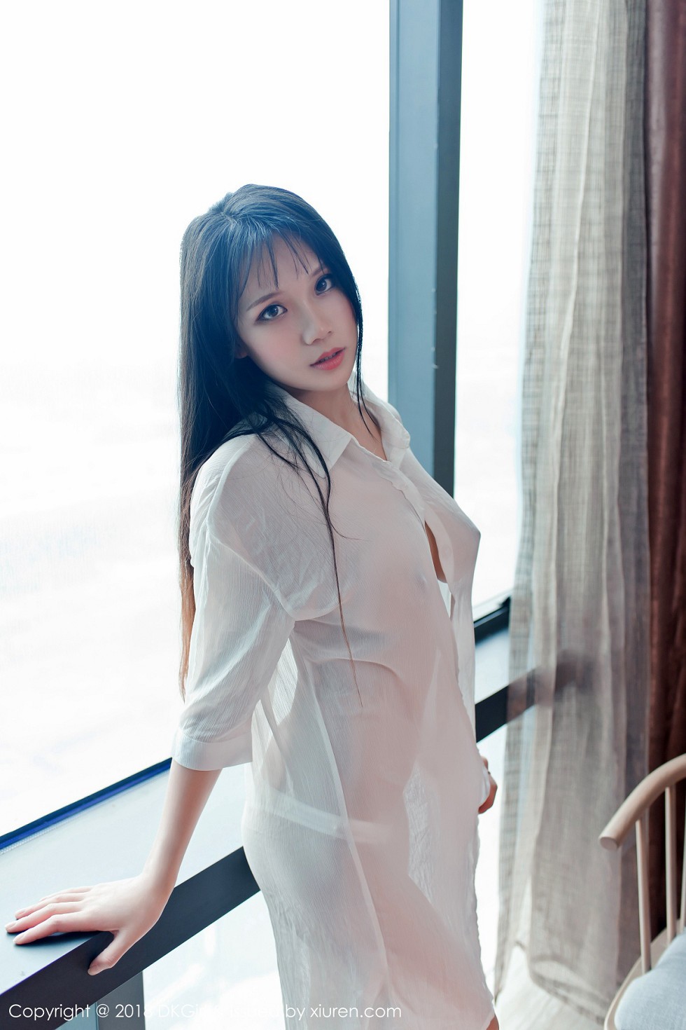 [DKGirl御女郎]Vol.070_嫩模李可可性感白衬衣+红色围巾真空秀傲人豪乳诱惑写真48P