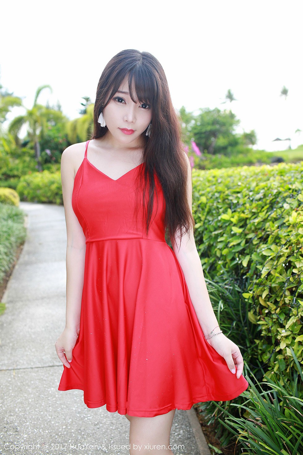 [HuaYan花の颜]Vol.044_嫩模芝芝Booty塞班岛旅拍粉红高叉连体内衣湿身诱惑写真61P