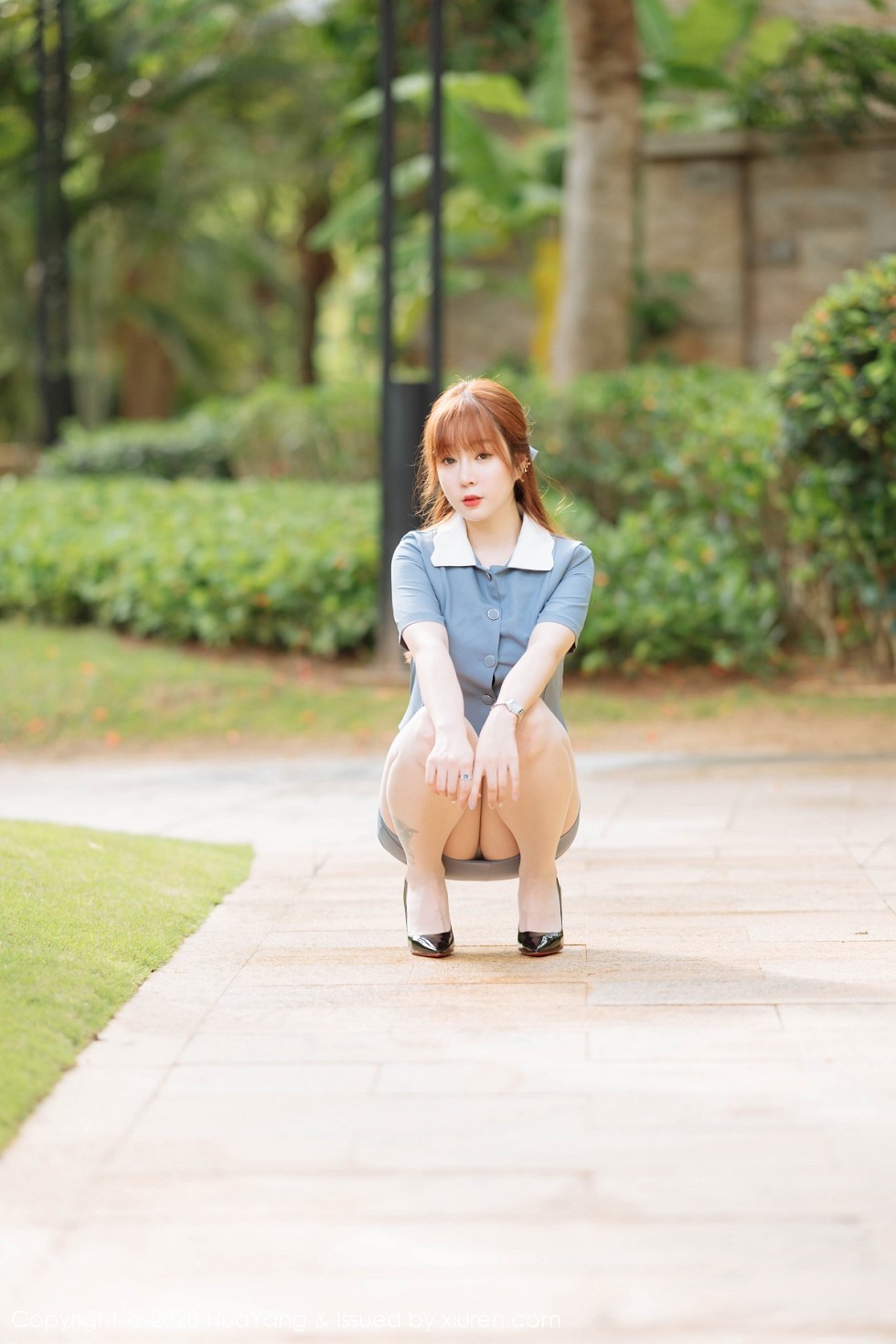 [HuaYang花漾]Vol.257_女神王雨纯三亚旅拍户外职业装配无内肉丝裤袜诱惑写真87P