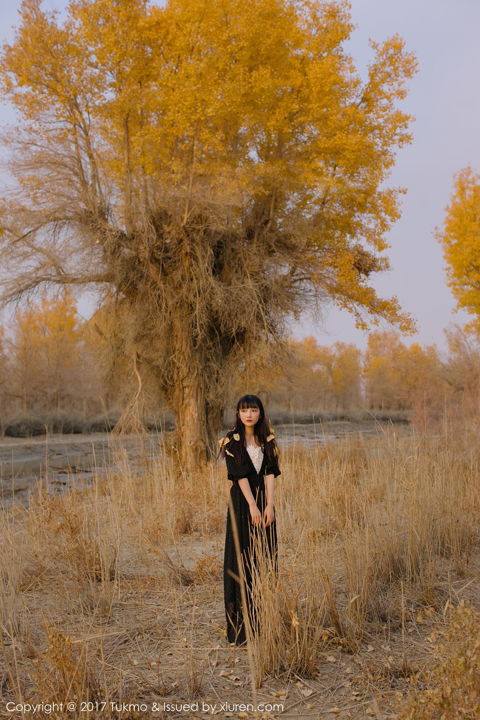 [Tukmo兔几盟]Vol.104_美女主播之应沙漠旅拍清新连身裙系列唯美迷人写真40P