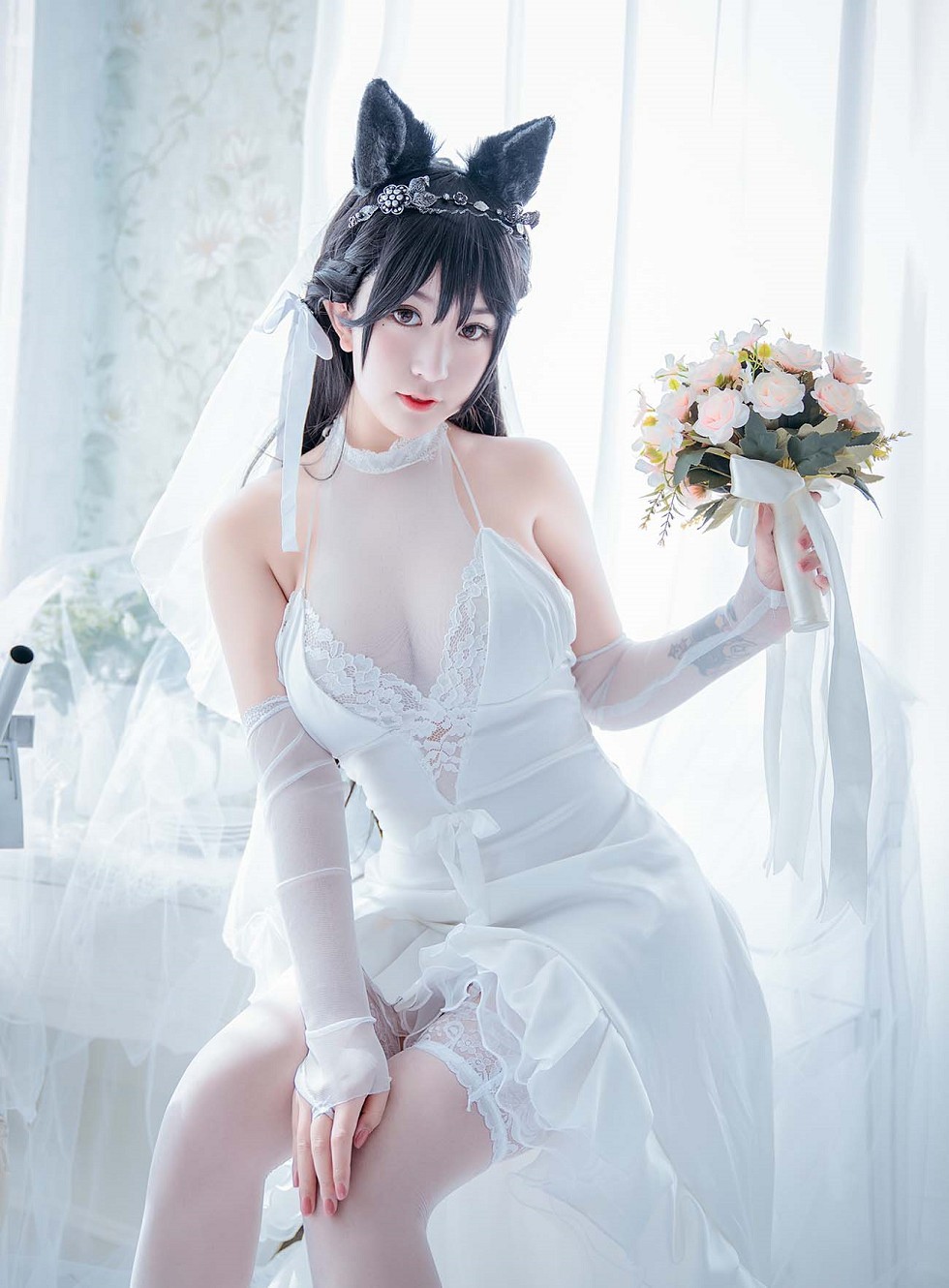 性感女神猫九酱碧蓝航线主题撩人服饰秀傲人豪乳极致诱惑写真95P