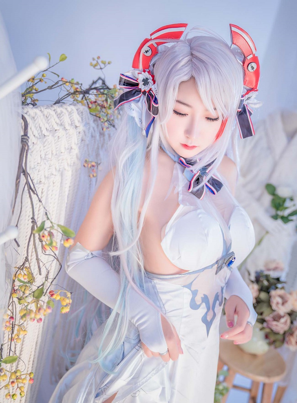 性感女神猫九酱碧蓝航线主题撩人服饰秀傲人豪乳极致诱惑写真95P