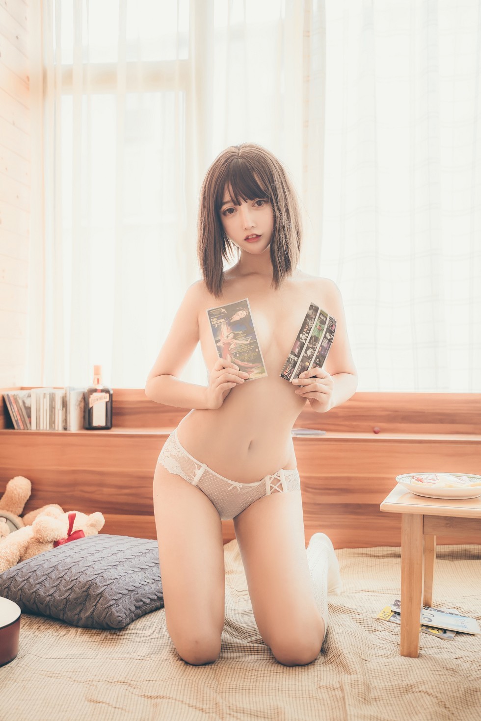 超人气Cosplay写真美女过期米线线喵复古闲暇时光主题私房诱惑写真36P