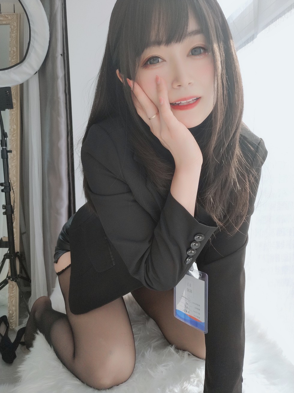 网红美女白银职场新人套主题私房开档黑丝裤袜秀翘臀撩人诱惑写真118P