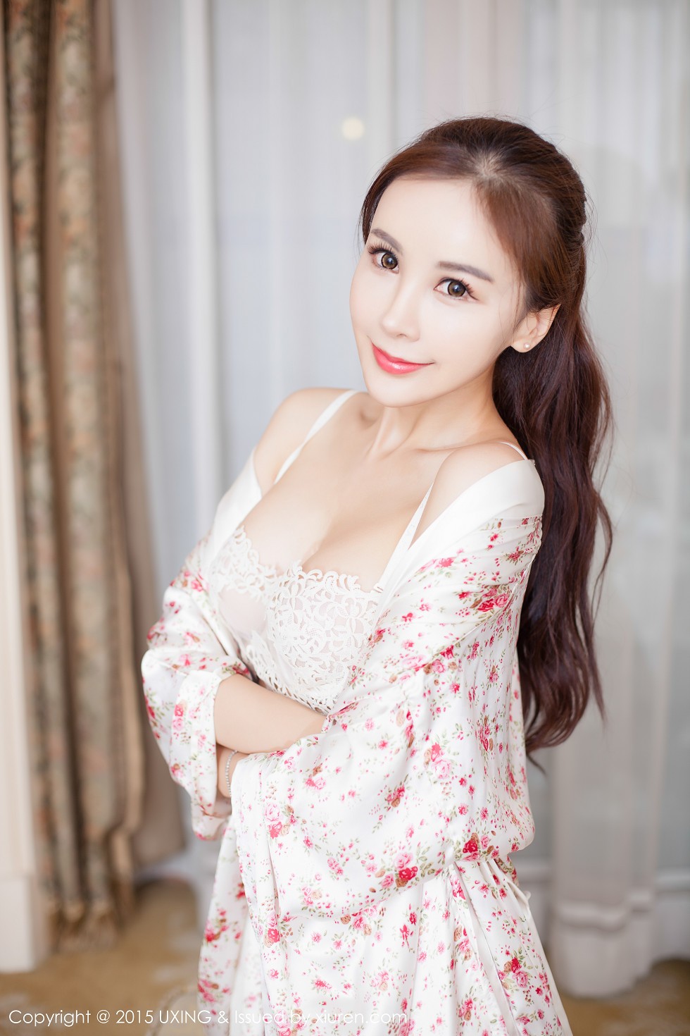 [UXING优星馆]Vol.022_嫩模吕婉柔Angelin蕾丝内衣迷人豪乳诱惑翘臀写真51P