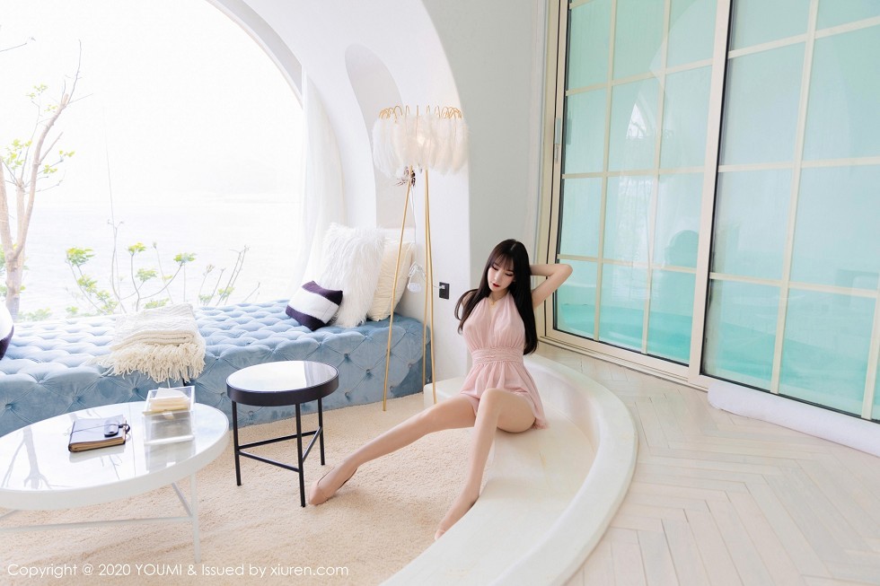 [YouMi尤蜜荟]Vol.488_女神周于希Sandy大理旅拍粉红色轻纱吊裙透视诱惑写真68P