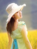 金色稻香主题青春美女写真
