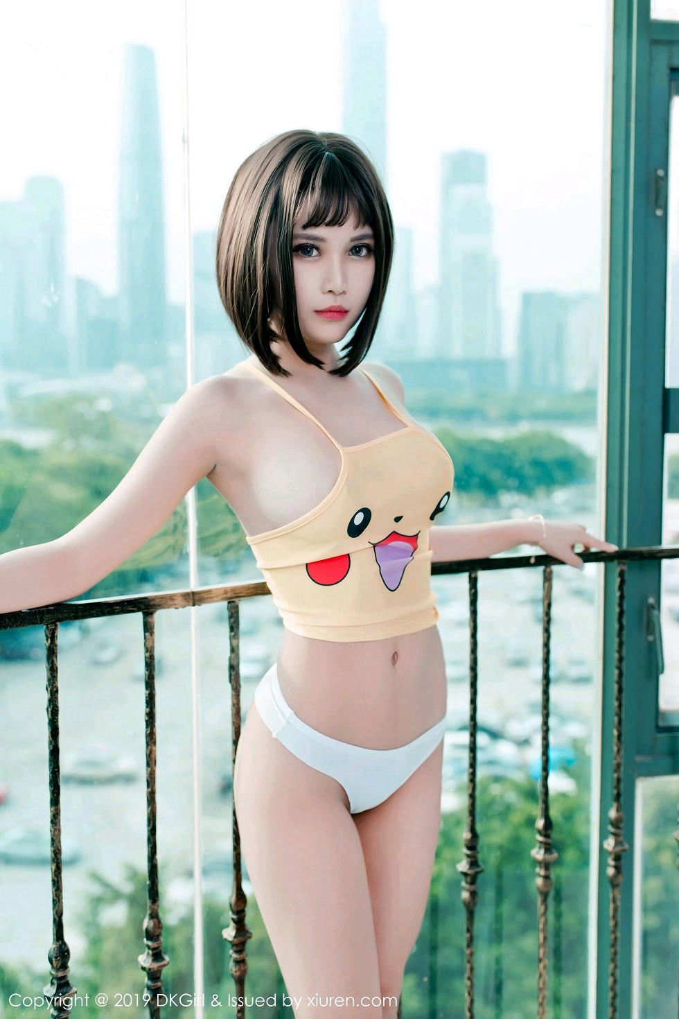 [DKGirl御女郎]Vol.106_嫩模萌宝儿BoA私房半截内衣配白色丁字裤惹火诱惑写真53P