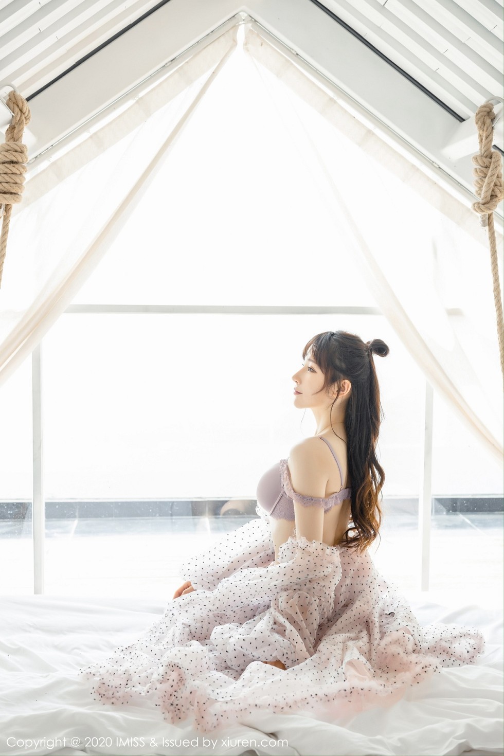 [IMISS爱蜜社]Vol.457_气质女神Lynn刘奕宁私房超透连身裙露性感内衣撩人诱惑写真52P