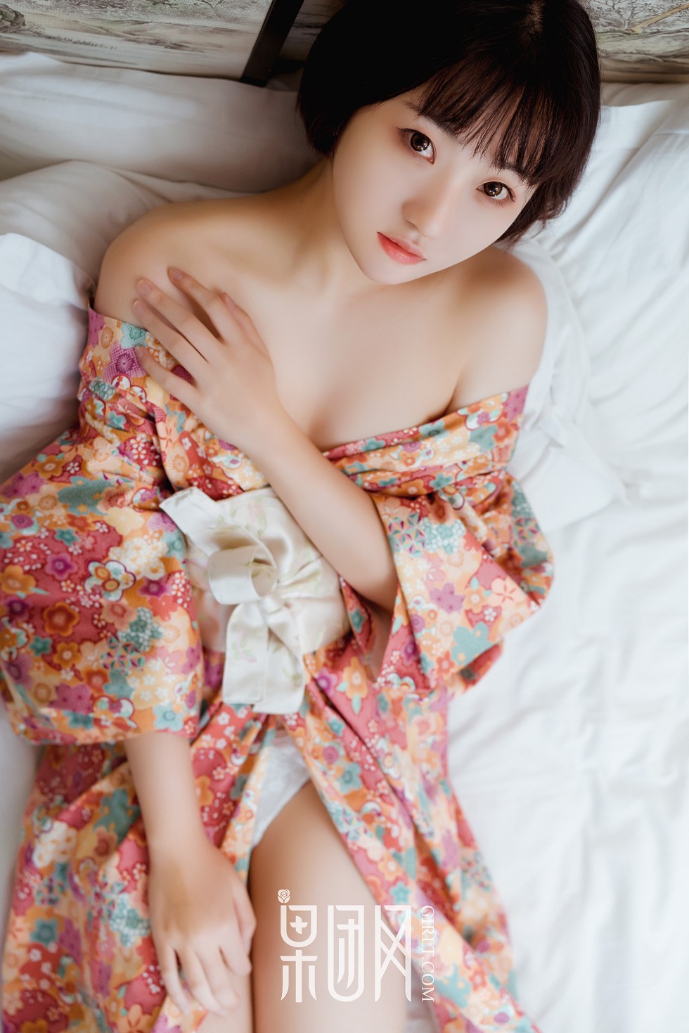 [GIRLT果团网]NO.132_嫩模稻田千花私房日系和服+蓝色连体泳装秀完美身材性感写真53P
