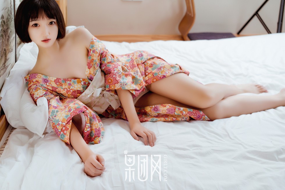 [GIRLT果团网]NO.132_嫩模稻田千花私房日系和服+蓝色连体泳装秀完美身材性感写真53P