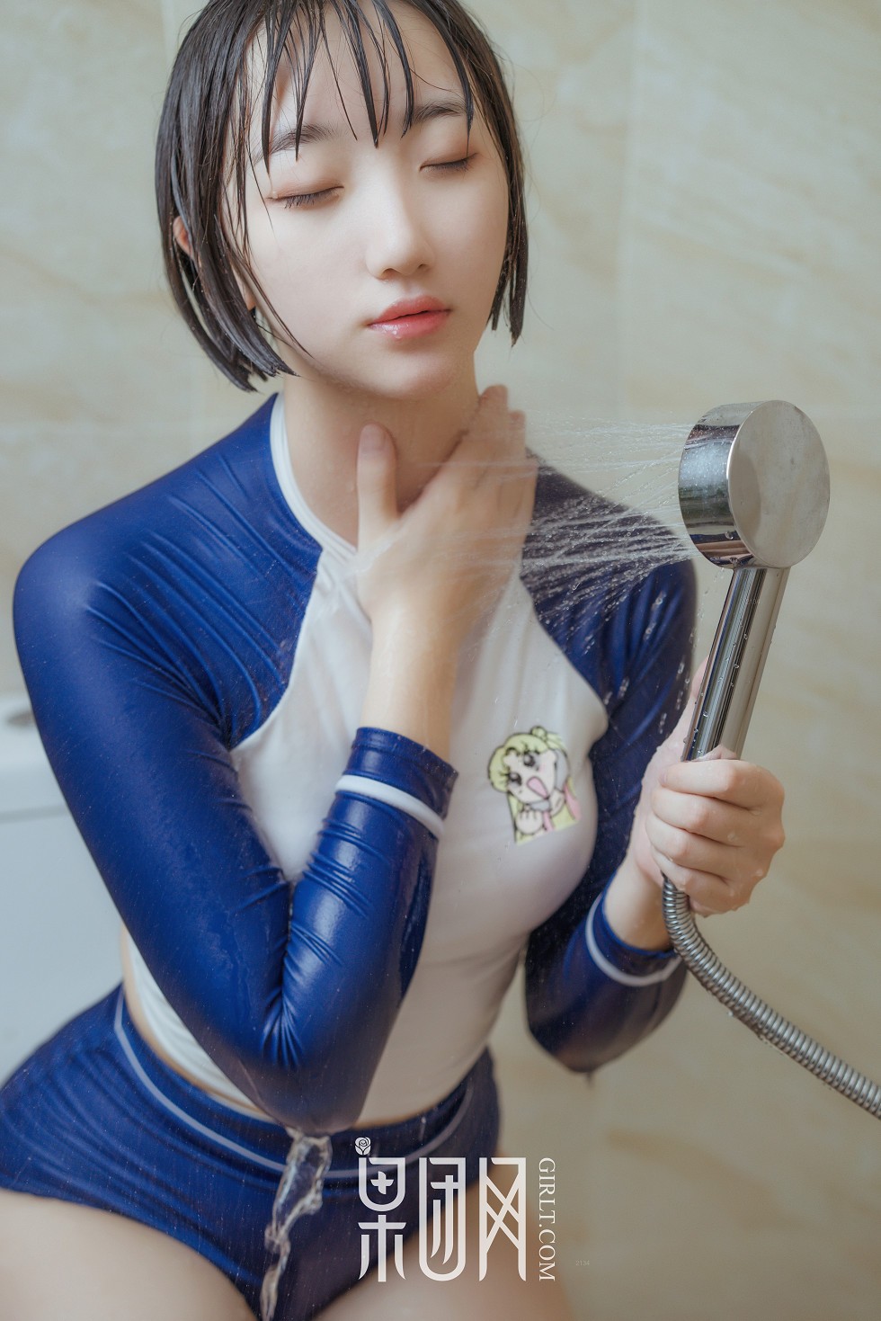 [GIRLT果团网]NO.132_嫩模稻田千花私房日系和服+蓝色连体泳装秀完美身材性感写真53P