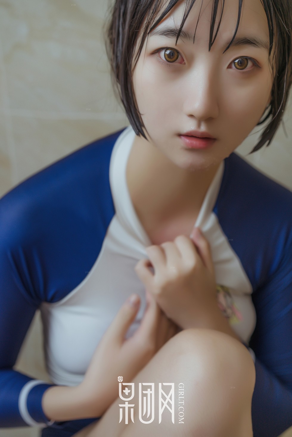 [GIRLT果团网]NO.132_嫩模稻田千花私房日系和服+蓝色连体泳装秀完美身材性感写真53P