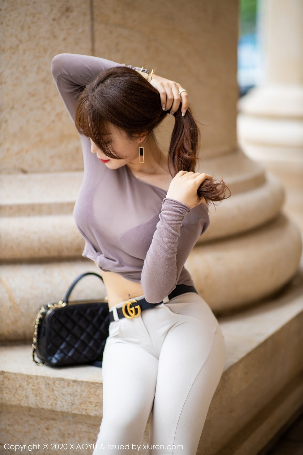[XiaoYu画语界]Vol.314_性感女神芝芝Booty街拍主题职场都市丽人靓丽迷人写真75P