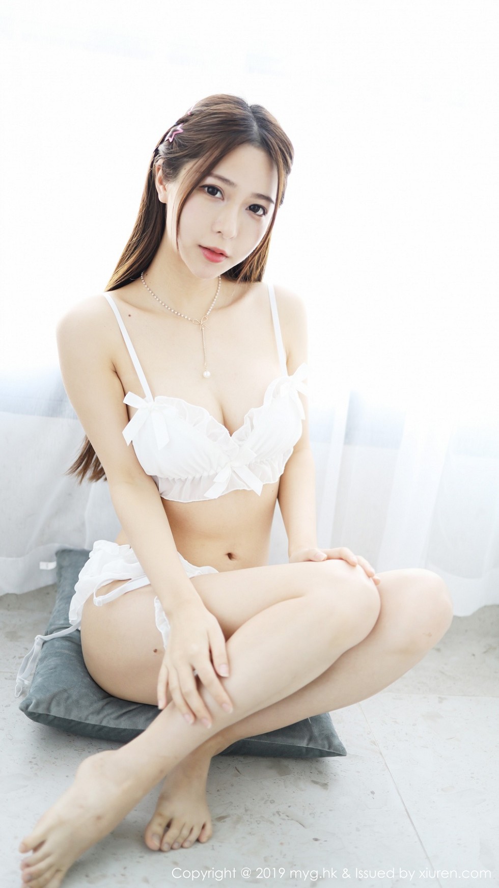 [MyGirl美媛馆]Vol.406_嫩模luna张静燕私房白色内衣秀苗条身材性感迷人写真42P