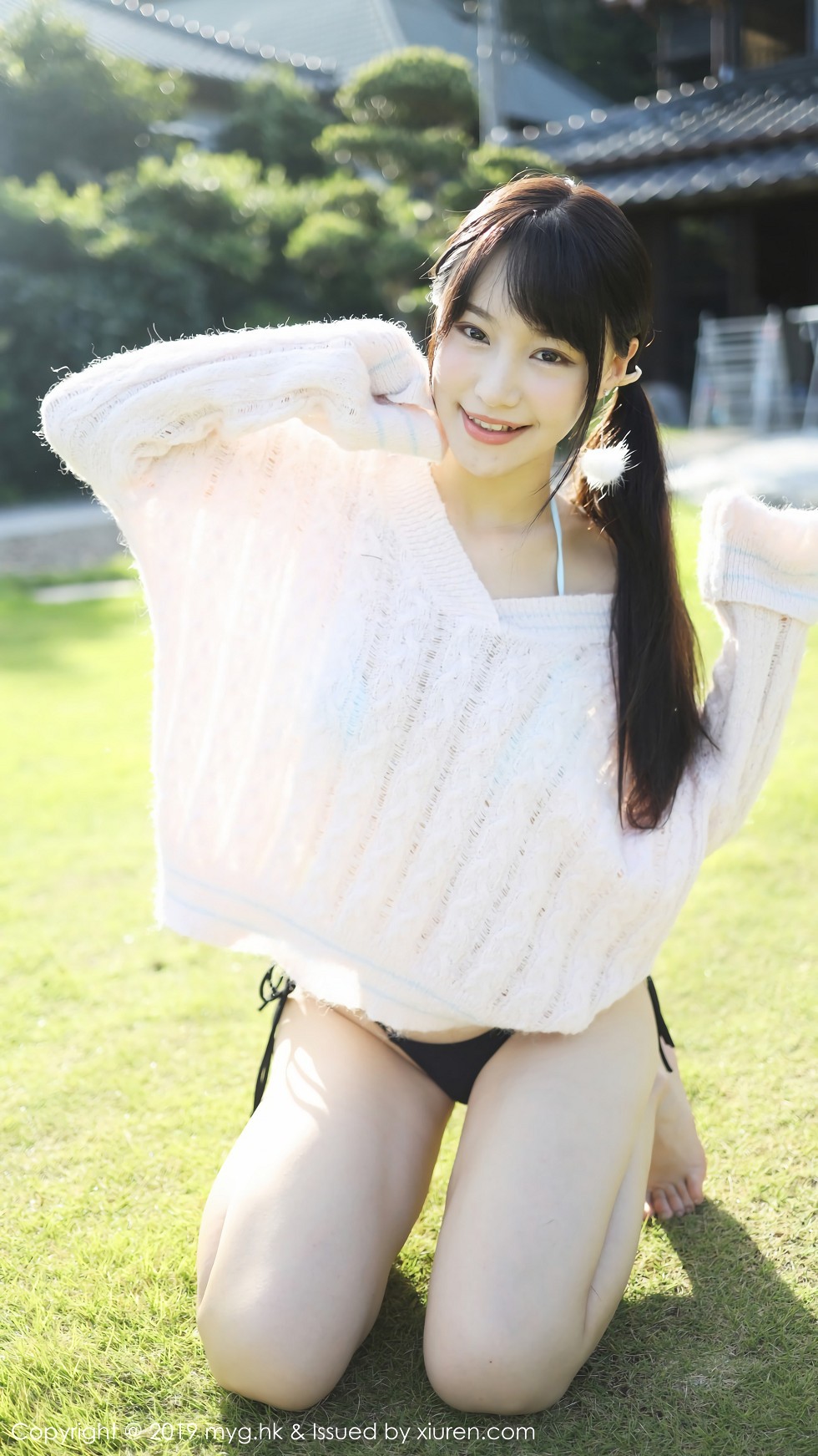 [MyGirl美媛馆]Vol.416_女神朱可儿Flower日本旅拍户外草地比基尼湿身完美诱惑写真83P