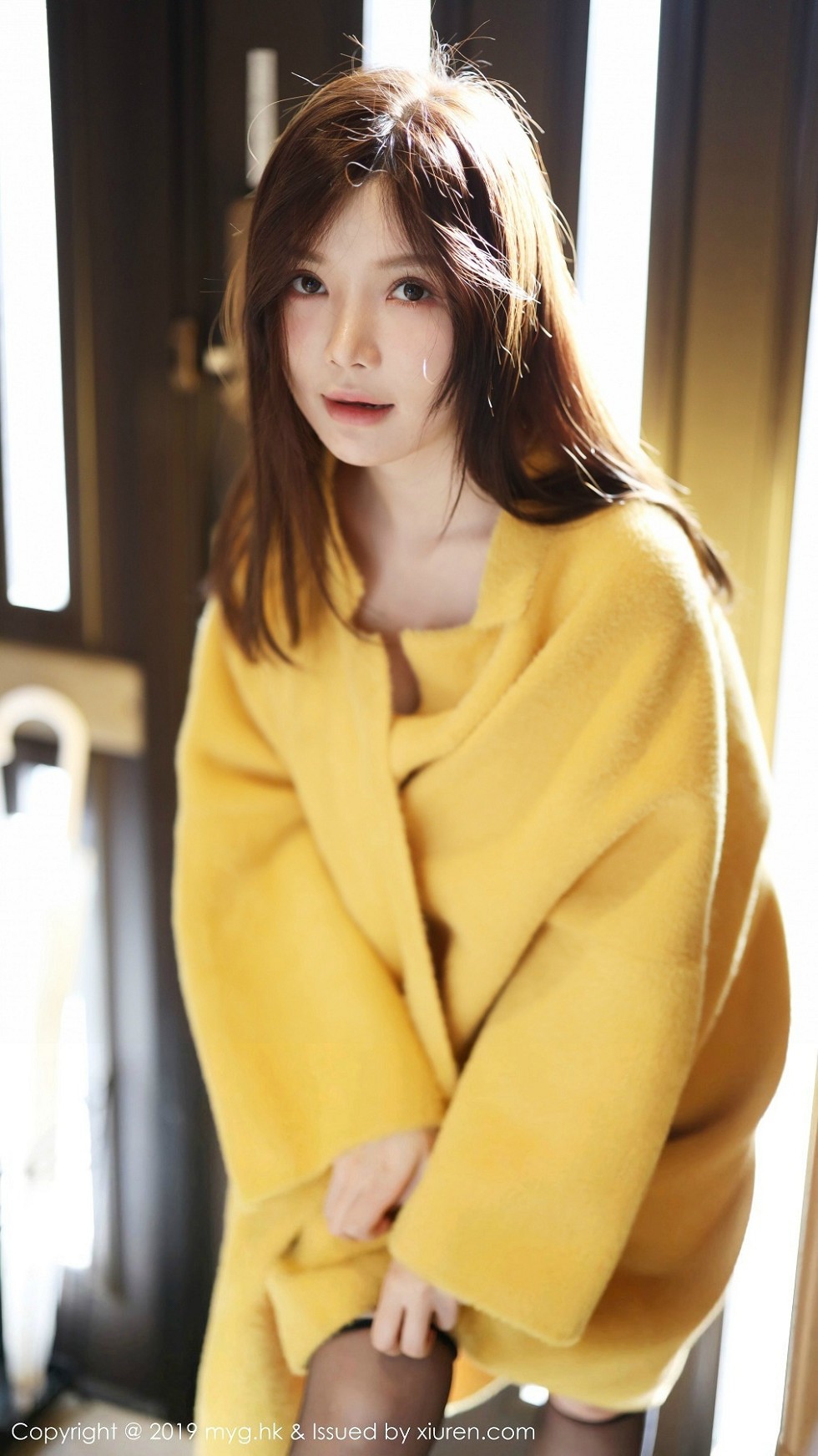 [MyGirl美媛馆]Vol.418_嫩模糯美子北海道旅拍私房黑色蕾丝内衣秀傲人豪乳诱惑写真80P