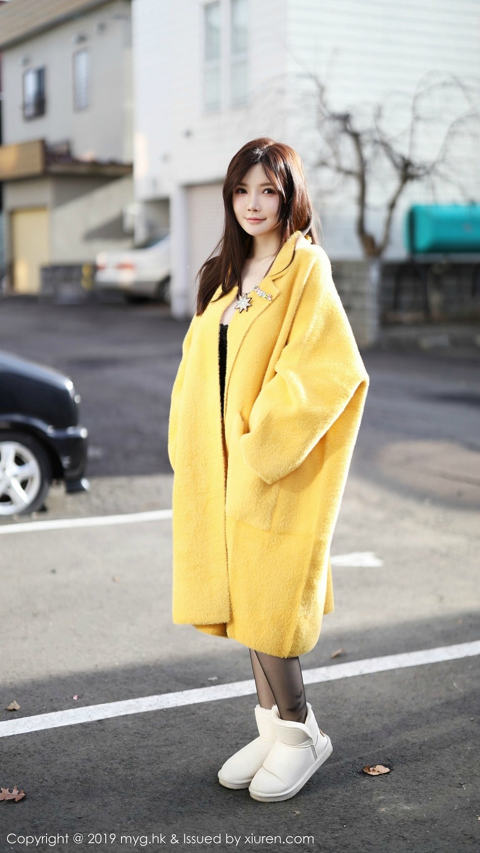 [MyGirl美媛馆]Vol.418_嫩模糯美子北海道旅拍私房黑色蕾丝内衣秀傲人豪乳诱惑写真80P