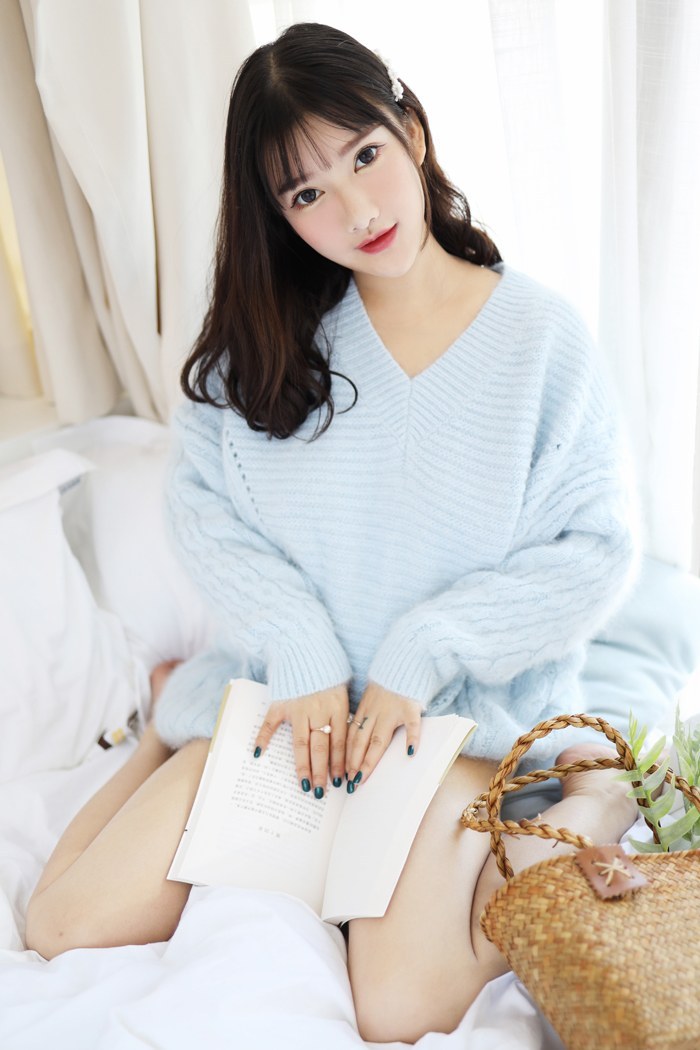 清纯嫩模小尤奈白皙翘臀可爱小脸想亲(图6)