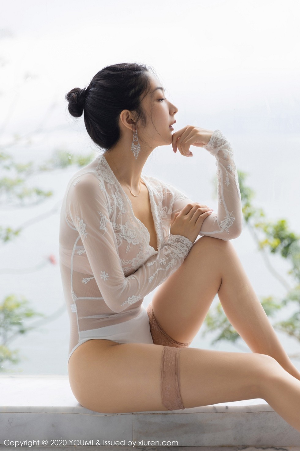 [YouMi尤蜜荟]Vol.478_女神Angela小热巴大理旅拍浴室薄纱内衣湿身撩人诱惑写真79P