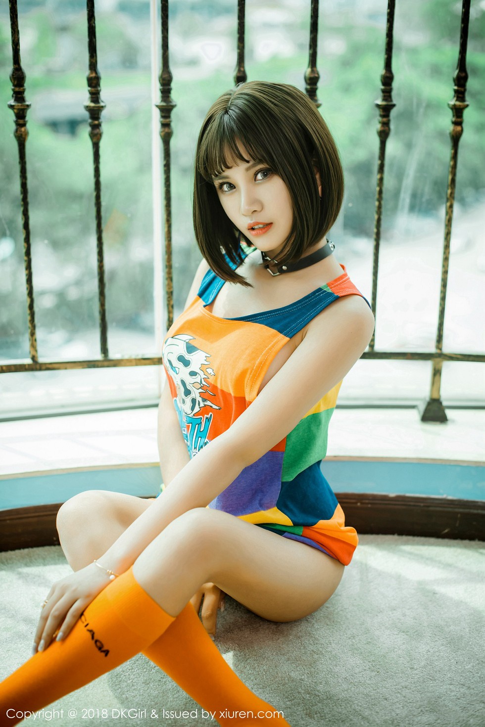 [DKGirl御女郎]Vol.082_嫩模萌宝儿BoA户外真空球衣+室内真空短裙露豪乳极致诱惑写真48P