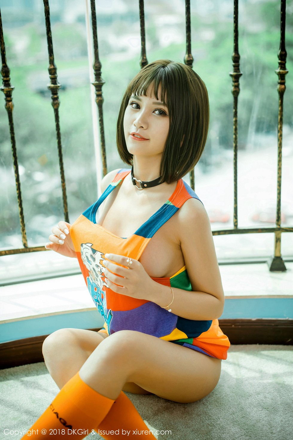 [DKGirl御女郎]Vol.082_嫩模萌宝儿BoA户外真空球衣+室内真空短裙露豪乳极致诱惑写真48P