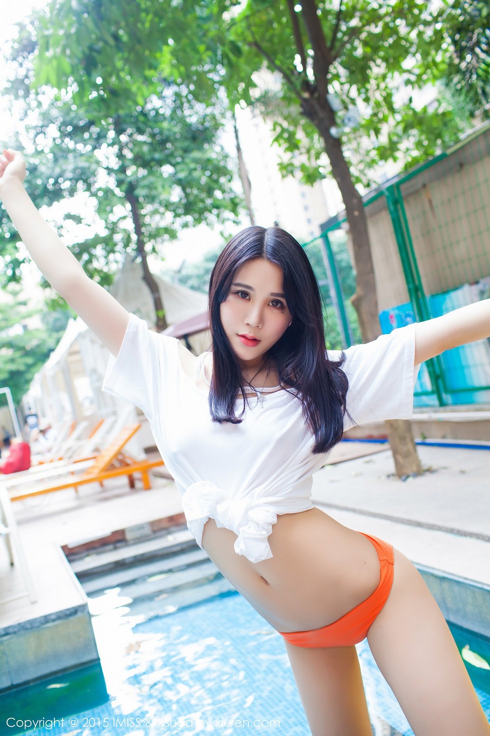 [IMISS爱蜜社]Vol.048_嫩模林恩芝黑色蕾丝内裤秀美臀性感内衣迷人美胸写真50P