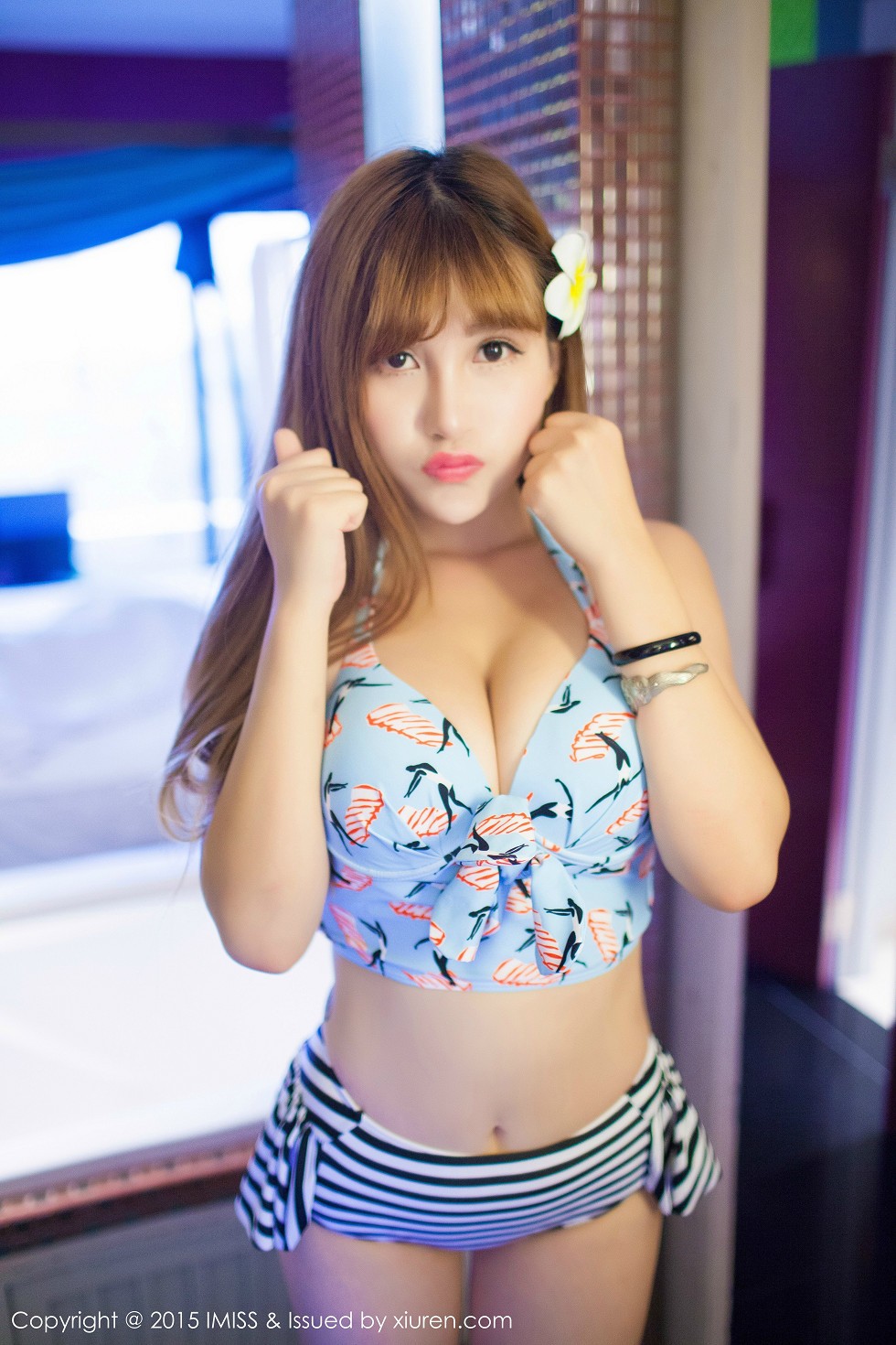 [IMISS爱蜜社]Vol.051_嫩模LalaBaby啦啦居家私房性感内衣迷人美胸诱惑写真54P