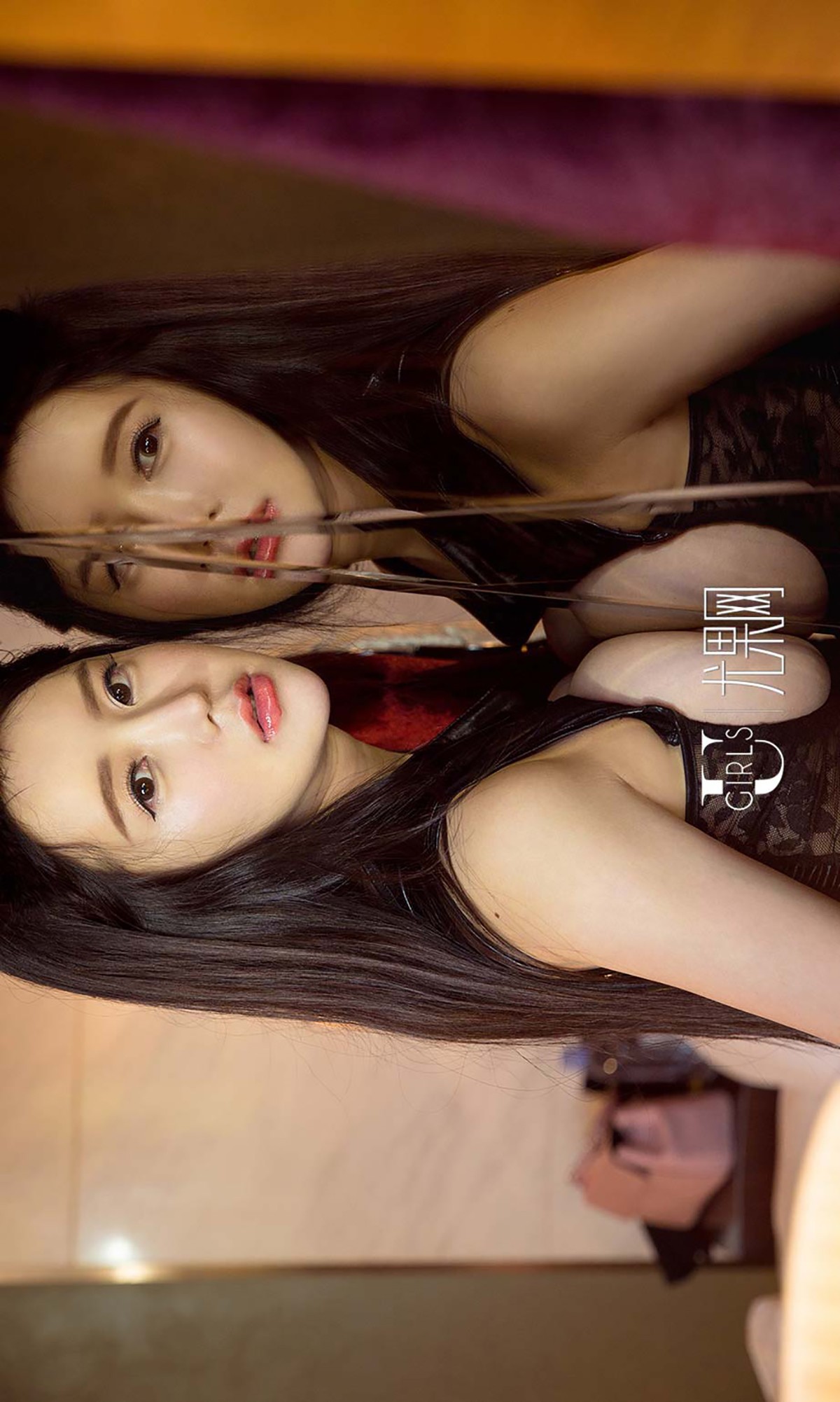 [Ugirls爱尤物]No.503_嫩模陶欣儿粉红情趣内衣侧露豪乳丰满翘臀极致诱惑写真40P