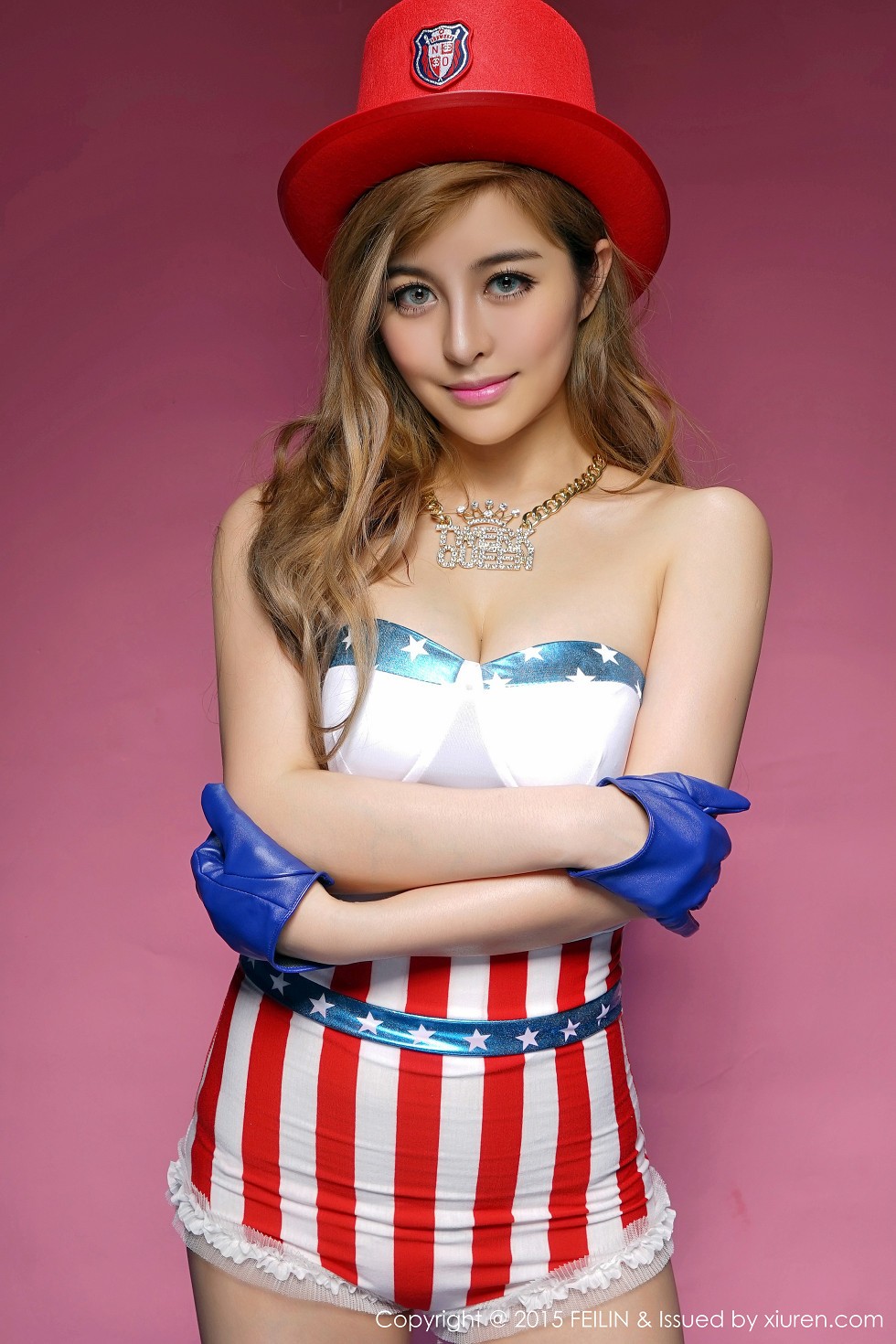 [FeiLin嗲囡囡]VOL.002_网红嫩模龚叶轩Paris性感内衣童颜巨乳诱惑写真50P