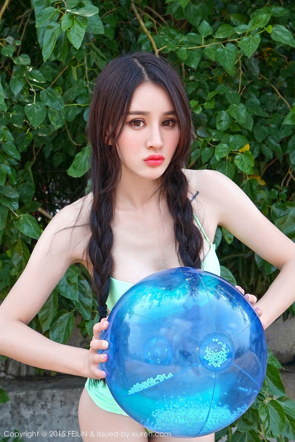 [FeiLin嗲囡囡]VOL.012_嫩模Cheryl青树排球女郎性感比基尼秀美胸写真43P