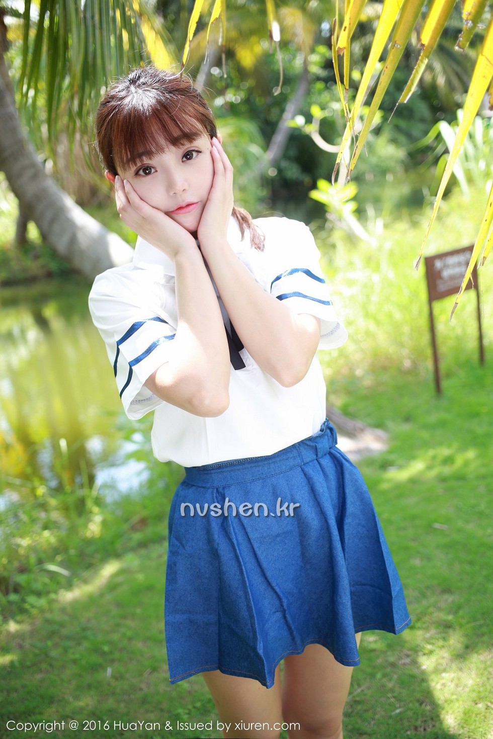 [HuaYan花の颜]Vol.008_嫩模佘贝拉bella三亚旅拍白色比基尼秀完美身材性感写真46P