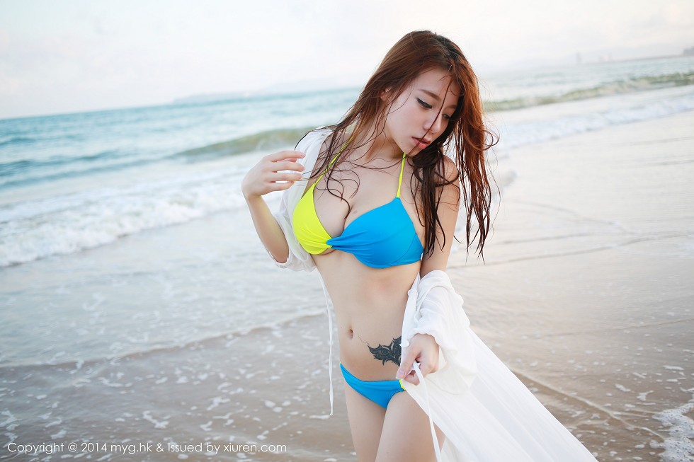 [MyGirl美媛馆]Vol.007_嫩模vetiver嘉宝贝儿海边性感内衣秀豪乳写真131P