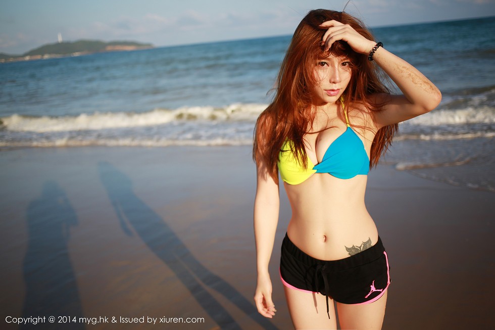 [MyGirl美媛馆]Vol.007_嫩模vetiver嘉宝贝儿海边性感内衣秀豪乳写真131P