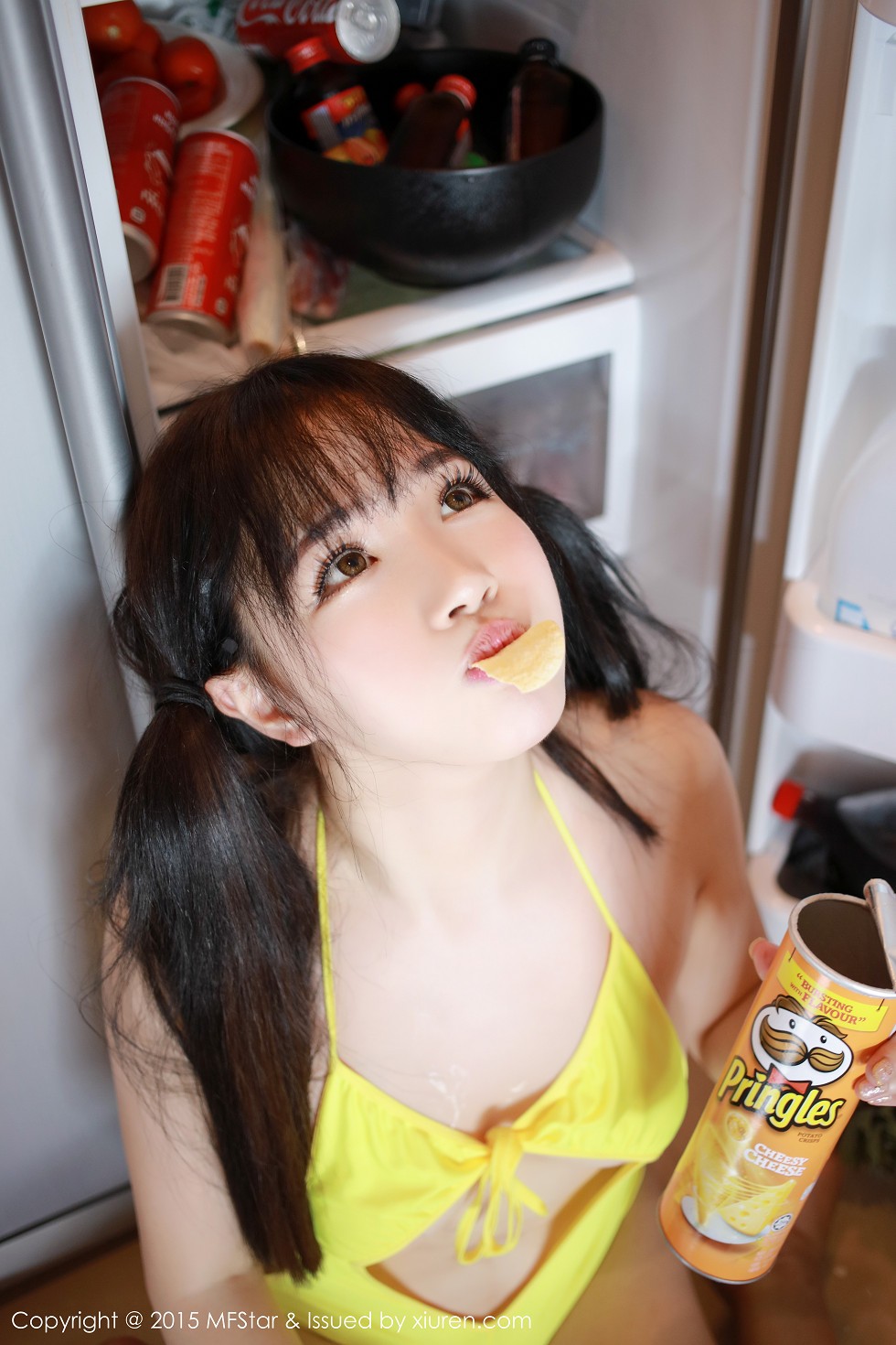 [MFStar模范学院]Vol.036_萌妹徐cake白色开档短裙迷人豪乳性感翘臀写真50P