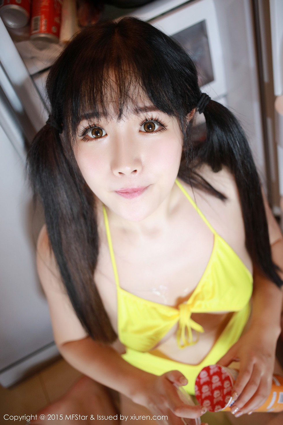 [MFStar模范学院]Vol.036_萌妹徐cake白色开档短裙迷人豪乳性感翘臀写真50P