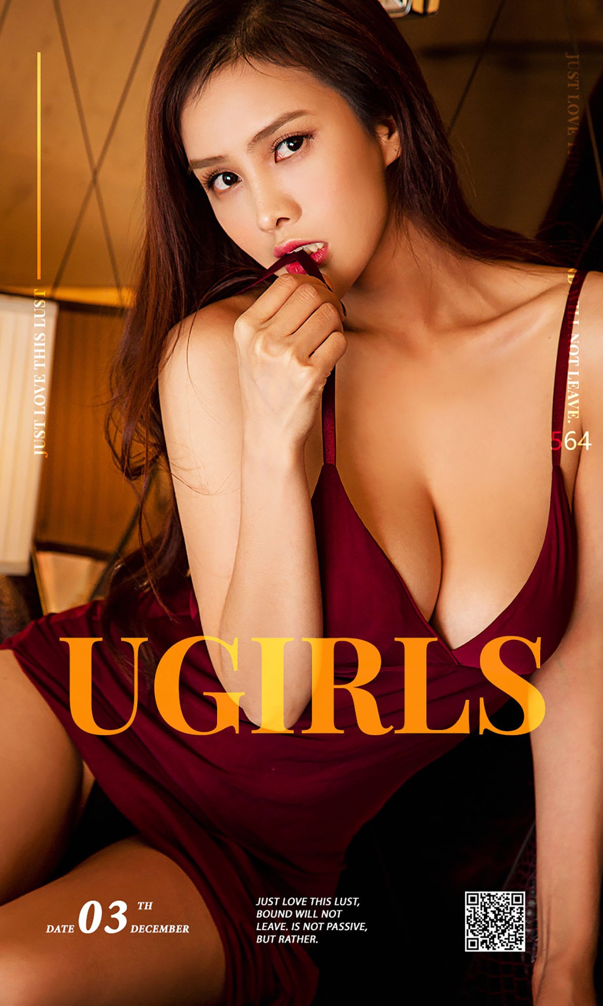 [Ugirls爱尤物]No.564_嫩模胡润曦居家性感白色内衣展诱人豪乳火辣身材诱惑写真40P